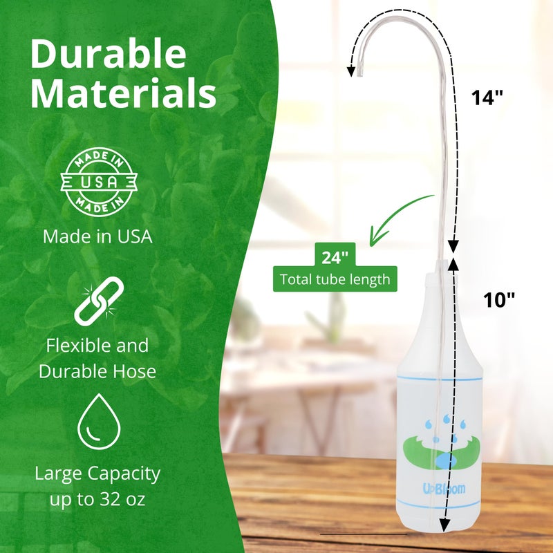 UpBloom - 32 Oz Squeeze Bottle for Hanging Plants, Squirt Bottle/Water Container for Outdoor/Indoor Hanging Plant Made in The USA (Great Alternative for Outdoor/Indoor Watering Can) - Image 5
